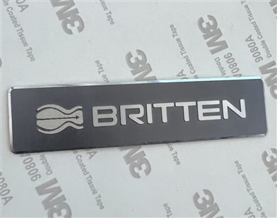 Għamara Aluminju Nameplate Stiker